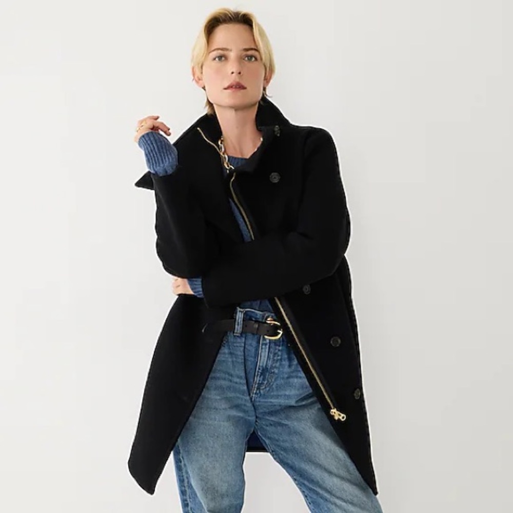 J. Crew Villa Coat in Italian Stadium-Cloth